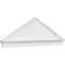 Ekena Millwork Peaked Cap Sunburst Architectural PVC Combination Pediment, 78"W x 26-3/8"H x 2-3/4"P (Pitch 6/12) PEDPC078X265PKC01 - alternate 1